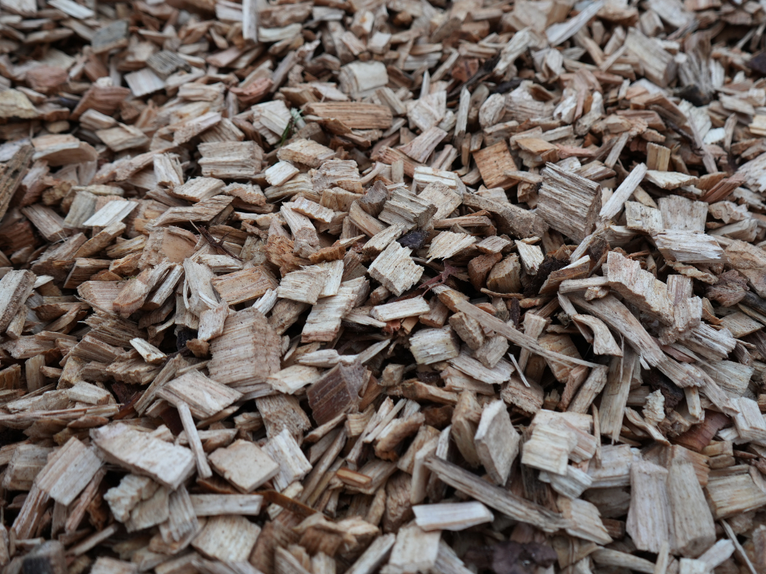 Biomass fuel large wood chunk